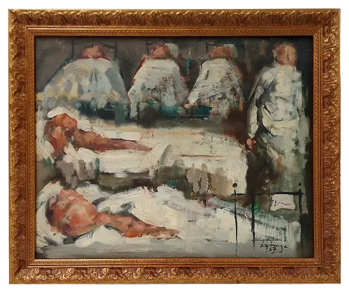 Schilderijen van de Franse kunstenaar Henri Espinouze